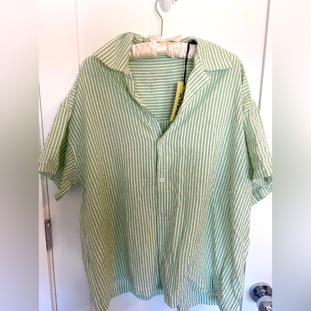 Daily drills seersucker short set NWT XS/S